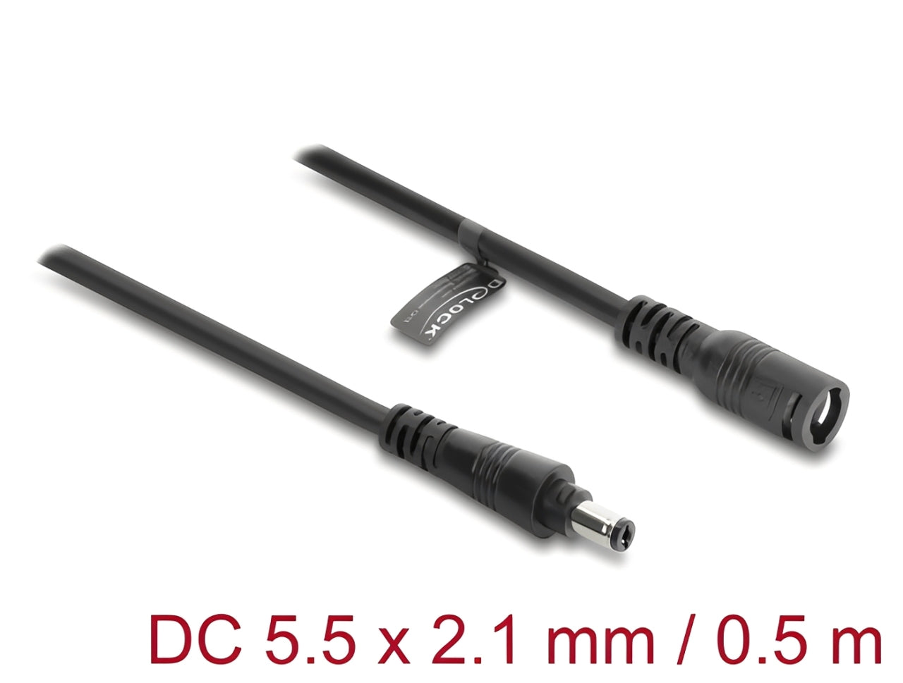 כבל מאריך חשמל DC 5.5x2.1 מבית Delock גרמניה מספק חיבור מתח יציב ובטוח למגוון רחב של מערכות המצריכות הזנת מתח נמוך בסביבות מאתגרות