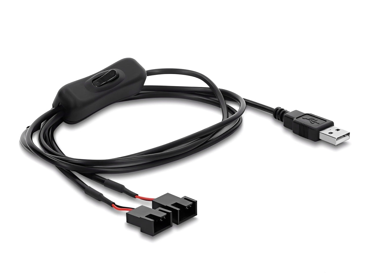 כבל ה-USB למאוורר כולל המפסק המובנה מבית Delock גרמניה