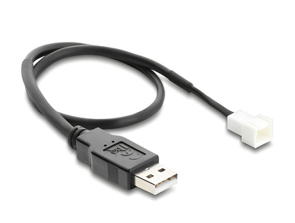 כבל ה-USB למאוורר 3 פינים מבית Delock גרמניה הוא פתרון גאוני ופשוט המאפשר להוציא מאווררי מחשב אל מחוץ למארז