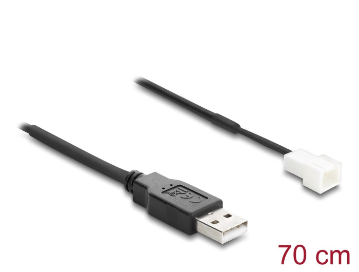 כבל ה-USB למאוורר 3 פינים מבית Delock גרמניה הוא פתרון גאוני ופשוט המאפשר להוציא מאווררי מחשב אל מחוץ למארז