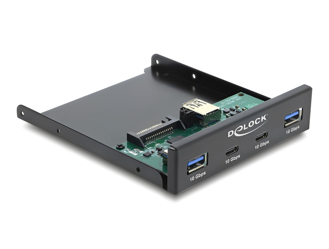 פאנל קדמי 3.5″ USB 5Gbps מבית Delock גרמניה הוא פתרון שדרוג מצוין למארזי מחשב הכוללים מפרץ (Bay) בגודל 3.5 אינץ