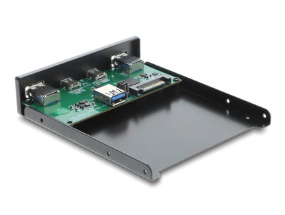 פאנל קדמי 3.5″ USB 5Gbps מבית Delock גרמניה הוא פתרון שדרוג מצוין למארזי מחשב הכוללים מפרץ (Bay) בגודל 3.5 אינץ