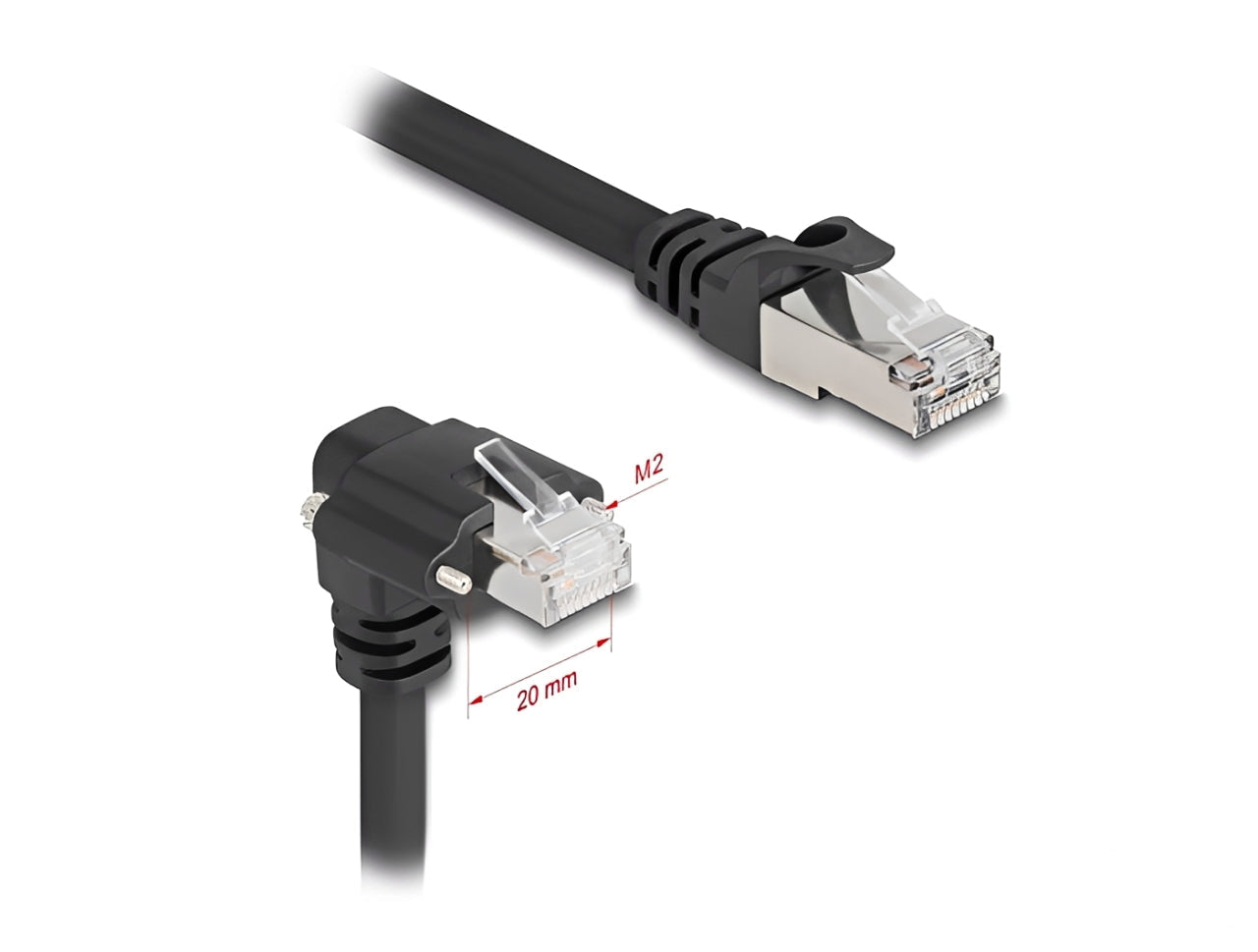 כבל רשת RJ45 Cat.6 מבית Delock גרמניה מיועד לחיבור מצלמות תעשייתיות