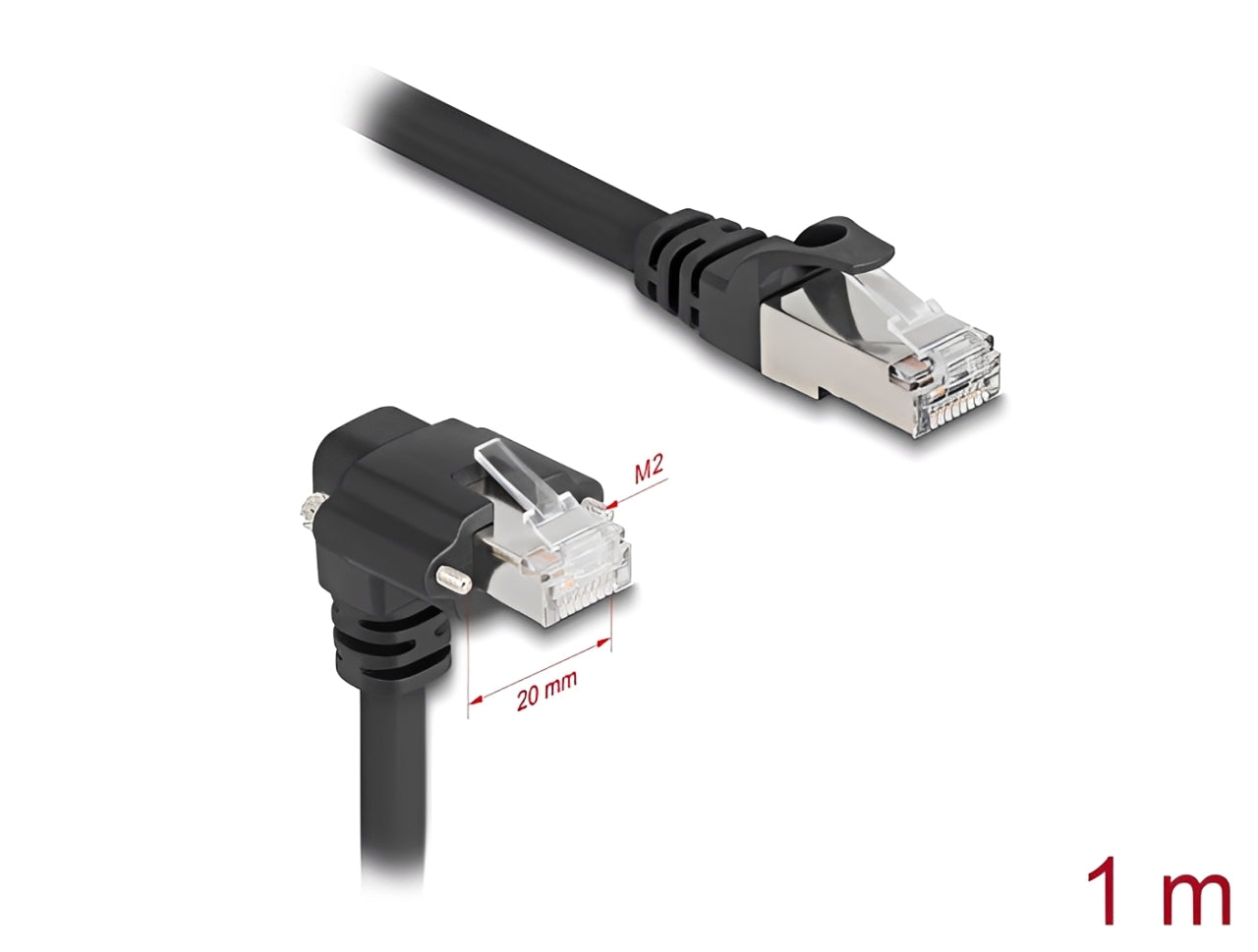 כבל רשת RJ45 Cat.6 מבית Delock גרמניה מיועד לחיבור מצלמות תעשייתיות