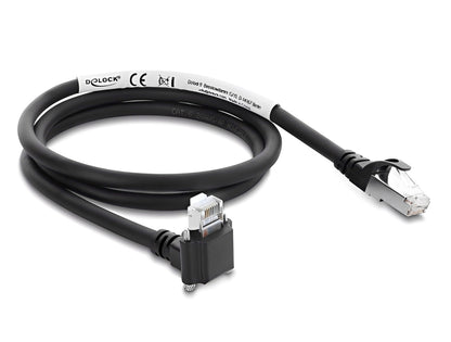 כבל רשת RJ45 Cat.6 מבית Delock גרמניה מיועד לחיבור מצלמות תעשייתיות