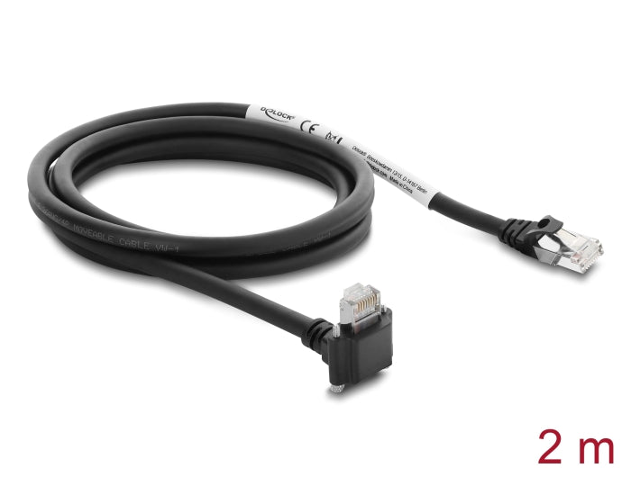 כבל רשת RJ45 Cat.6 מבית Delock גרמניה מיועד לחיבור מצלמות תעשייתיות