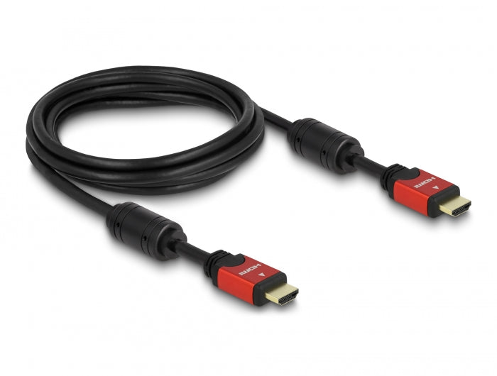 כבל HDMI 4K מבית DELOCK גרמניה משמש לחיבור מסך או טלוויזיה HDMI למחשב עם יציאת HDMI