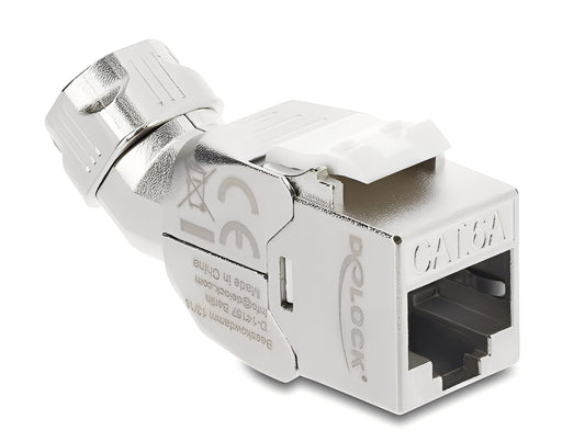 מתאם Keystone Cat.6A מבית Delock גרמניה יכול לשמש לחיבור כבל רשת
