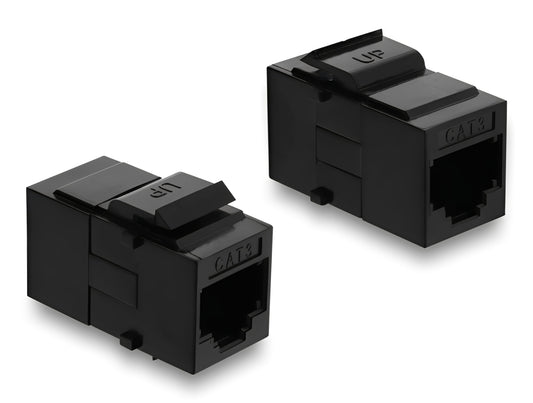 מתאם Keystone RJ12 Cat.3 מבית Delock גרמניה המיועד לאפשר גמישות מרבית בניהול תשתיות טלפוניה ותקשורת
