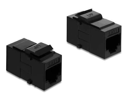 מתאם Keystone RJ14 Cat.3 מבית Delock גרמניה המיועד לאפשר גמישות מרבית בניהול תשתיות טלפוניה ותקשורת