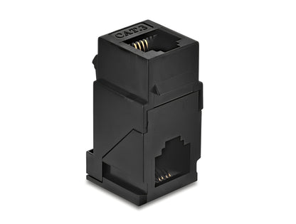 מתאם Keystone RJ14 Cat.3 מבית Delock גרמניה המיועד לאפשר גמישות מרבית בניהול תשתיות טלפוניה ותקשורת