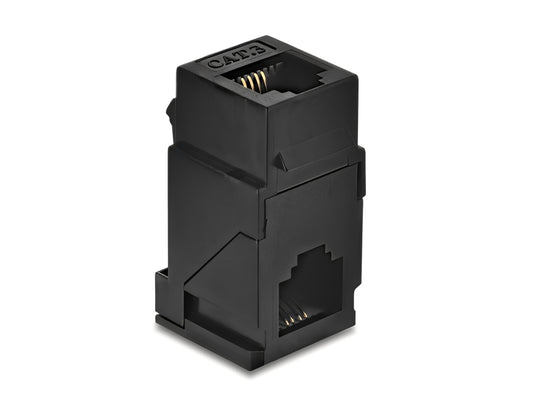 מתאם Keystone RJ14 Cat.3 מבית Delock גרמניה המיועד לאפשר גמישות מרבית בניהול תשתיות טלפוניה ותקשורת