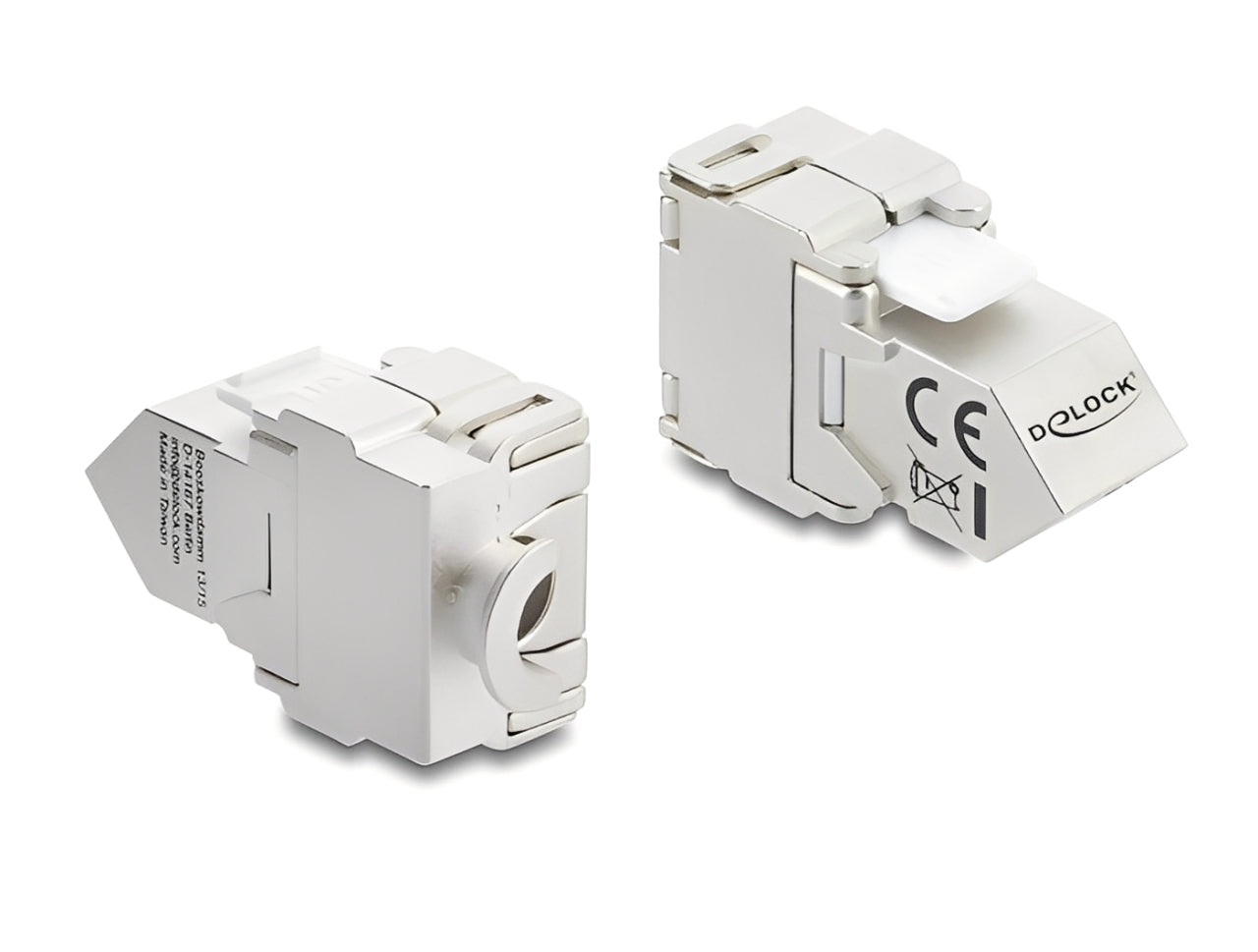 מתאם Keystone Cat.6A מבית Delock גרמניה יכול לשמש לחיבור כבל רשת