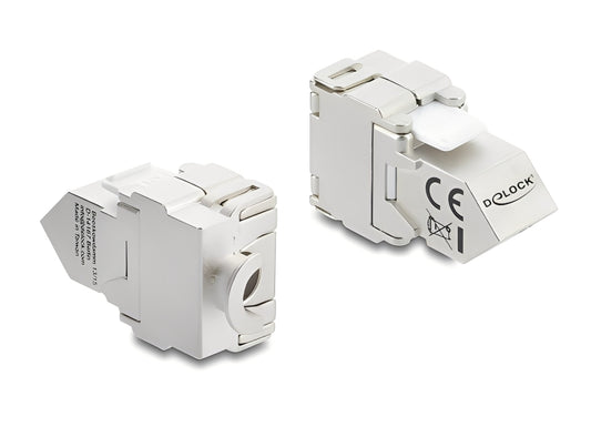 מתאם Keystone Cat.6A מבית Delock גרמניה יכול לשמש לחיבור כבל רשת