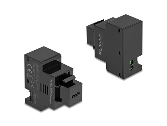 מטען קיסטון מבית DELOCK גרמניה מספק חיבור טעינה USB Type-C עם תמיכה ב-Power Delivery