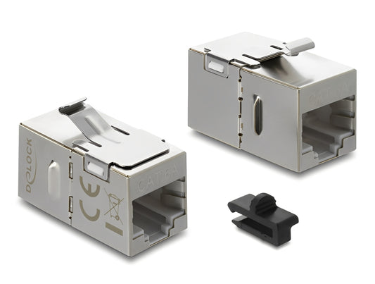 מתאם Keystone Cat.6A מבית Delock גרמניה המיועד לחיבור (גישור) בין שני כבלי רשת Cat.6A