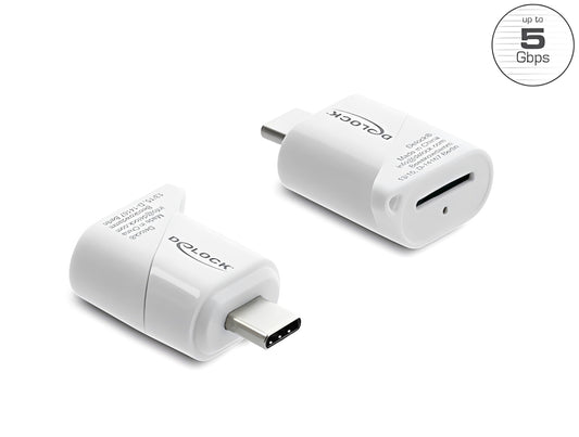 מיני קורא כרטיסים USB‑C מבית Delock גרמניה