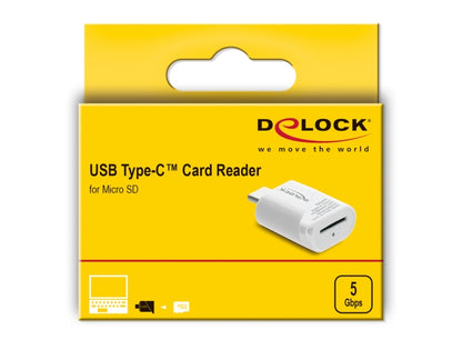 מיני קורא כרטיסים USB‑C מבית Delock גרמניה