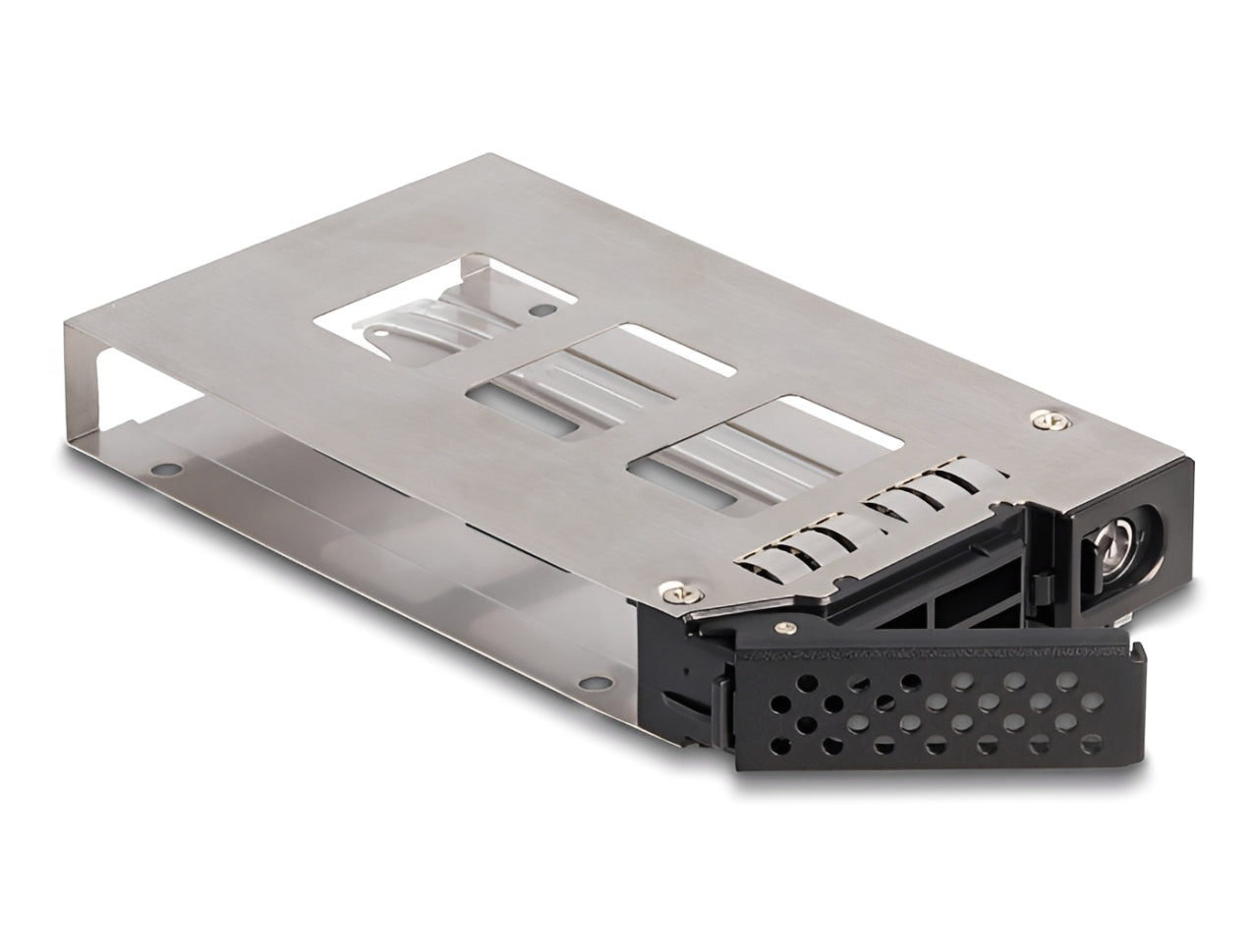 מגש פנימי נשלף לכונני 2.5″U.2 NVMe SSD מבית Delock גרמניה עבור מארזי Delock