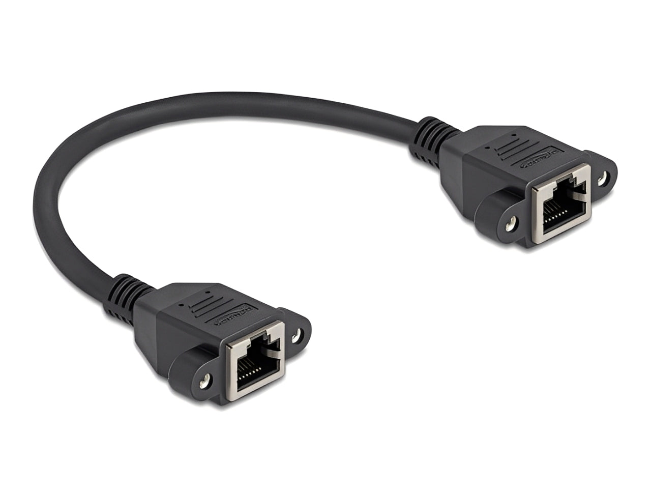 כבל רשת לפאנל RJ45 Cat.6A מבית DELOCK גרמניה משמש ככבל הארכה מהיר במיוחד המאפשר לחבר התקנים ליציאת RJ45
