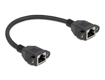 כבל רשת לפאנל RJ45 Cat.6A מבית DELOCK גרמניה משמש ככבל הארכה מהיר במיוחד המאפשר לחבר התקנים ליציאת RJ45