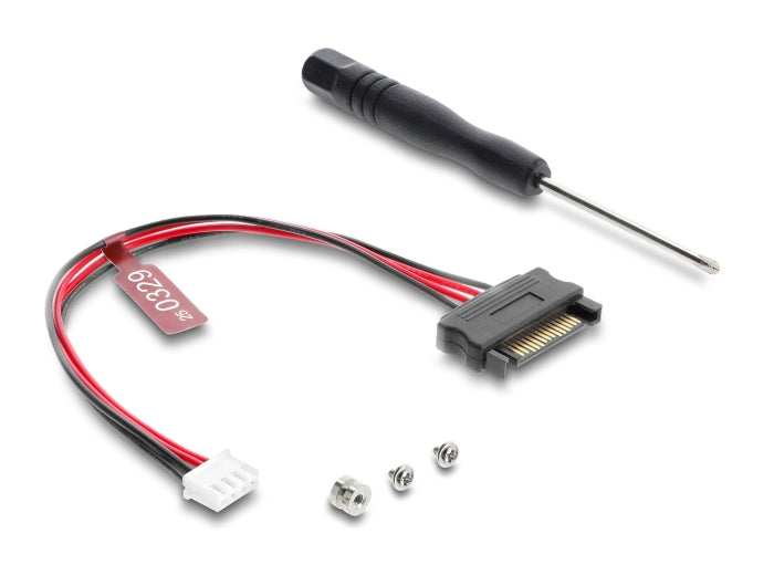 ממיר זה מבית Delock גרמניה מאפשר חיבור של כונן M.2 Key M NVMe בפורמטים 2280, 2260, 2242, 2230