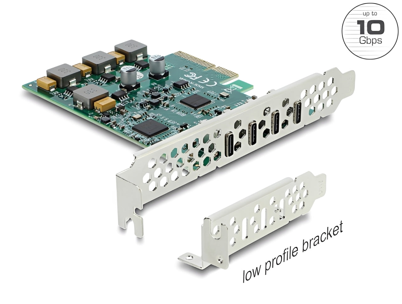 כרטיס PCIe x4 מבית Delock גרמניה