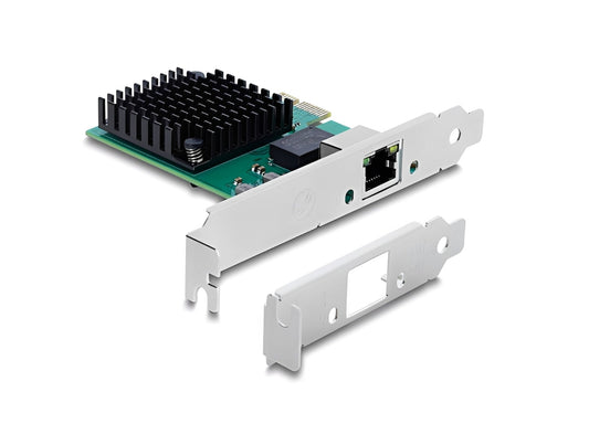 כרטיס רשת PCI Express מבית Delock גרמניה מציע יציאת RJ45 רשת 1 עם קצב העברת נתונים של עד 10Gbps