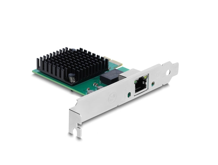 כרטיס רשת PCI Express מבית Delock גרמניה מציע יציאת RJ45 רשת 1 עם קצב העברת נתונים של עד 10Gbps