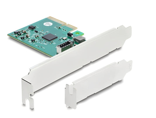 כרטיס PCI Express x4 מבית Delock גרמניה מציה יציאת USB Type- E Key A פנימית במהירות 20Gbps