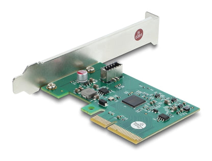 כרטיס PCI Express x4 מבית Delock גרמניה מציה יציאת USB Type- E Key A פנימית במהירות 20Gbps