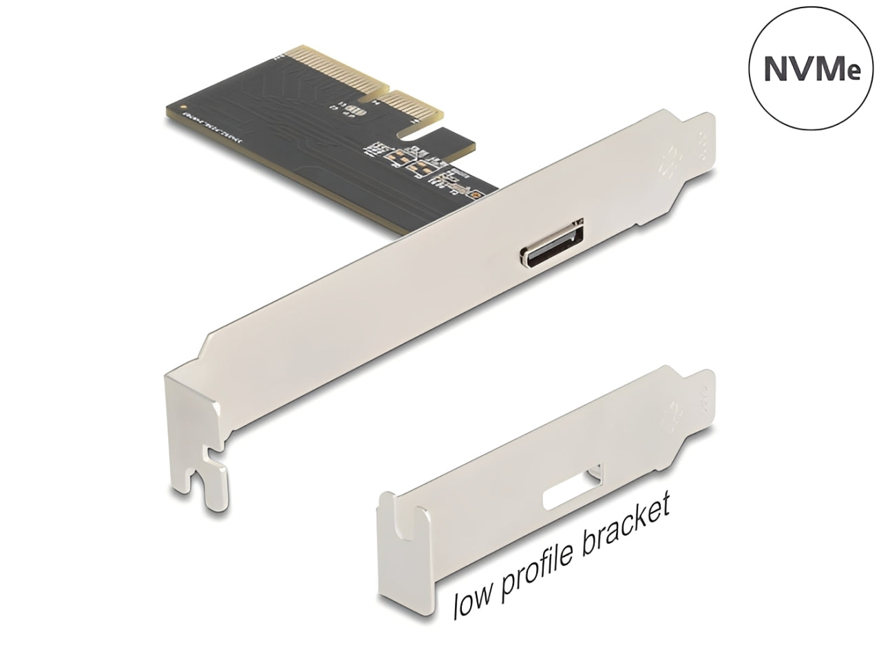 כרטיס PCI Express x4 מבית Delock גרמניה המיועד להוסיף למחשב ממשק OCuLink (SFF-8612)