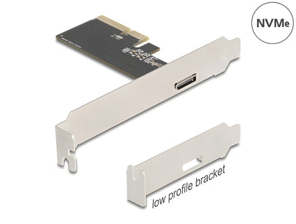 כרטיס PCI Express x4 מבית Delock גרמניה המיועד להוסיף למחשב ממשק OCuLink (SFF-8612)