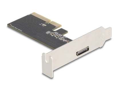 כרטיס PCI Express x4 מבית Delock גרמניה המיועד להוסיף למחשב ממשק OCuLink (SFF-8612)