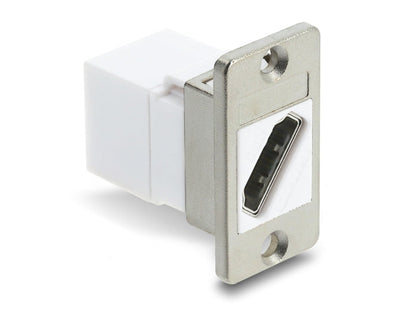 מתאם זה עם תושבת לפאנל מבית DELOCK גרמניה מיועד להארכת כבלים HDMI ומאפשר חיבור נוח בין שני כבלים קיימים