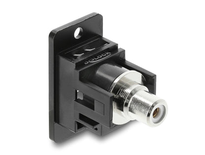 מתאם זה עם תושבת לפאנל מבית DELOCK גרמניה מאפשר חיבור כבלי RCA ומתאים להתקנה בתיבות או מארזים.