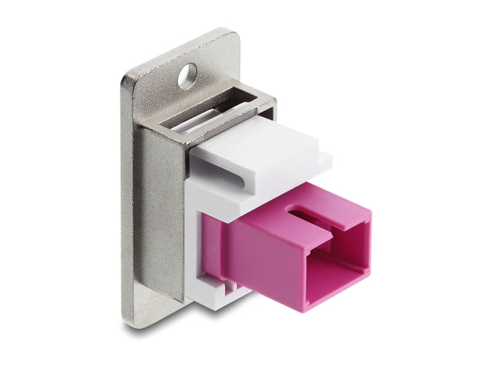 מתאם זה עם תושבת לפאנל מבית DELOCK גרמניה מיועד להארכת סיבים אופטיים מולטי-מוד ומאפשר חיבור נוח בין שני כבלים קיימים