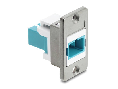 מתאם זה עם תושבת לפאנל מבית DELOCK גרמניה מיועד להארכת סיבים אופטיים מולטי-מוד ומאפשר חיבור נוח בין שני כבלים קיימים