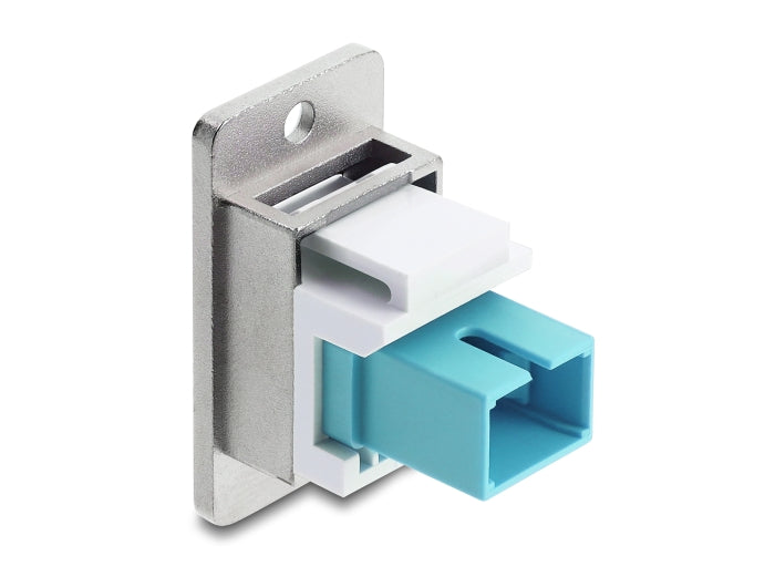 מתאם זה עם תושבת לפאנל מבית DELOCK גרמניה מיועד להארכת סיבים אופטיים מולטי-מוד ומאפשר חיבור נוח בין שני כבלים קיימים