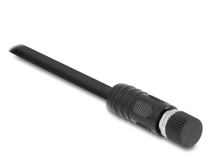 מכסה הגנה מפלסטיק בהברגה עבור תקע M12 מבית DELOCK גרמניה