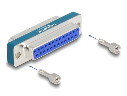 מסנן רעשים והפרעות D-Sub 25pin מבית Delock גרמניה זה פתרון קריטי לסביבות עבודה רועשות מבחינה אלקטרומגנטית