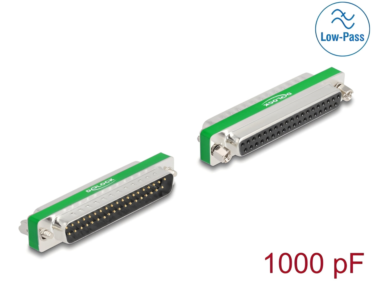 מסנן רעשים והפרעות D-Sub 37pin מבית Delock גרמניה זה פתרון קריטי לסביבות עבודה רועשות מבחינה אלקטרומגנטית