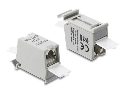 מתאם זה מבית Delock גרמניה מאפשר חיבור או הארכת שני כבלי רשת RJ45