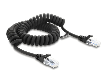 כבל RJ50 המסולסל (Coiled) מבית Delock גרמניה הוא פתרון אידיאלי לסביבות עבודה דינמיות הדורשות גמישות וסדר
