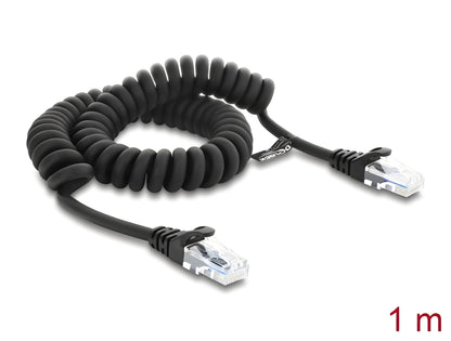 כבל RJ50 המסולסל (Coiled) מבית Delock גרמניה הוא פתרון אידיאלי לסביבות עבודה דינמיות הדורשות גמישות וסדר