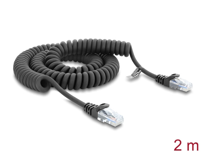 כבל RJ50 המסולסל (Coiled) מבית Delock גרמניה הוא פתרון אידיאלי לסביבות עבודה דינמיות הדורשות גמישות וסדר