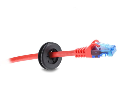 תושבות כבלים עגולות מבית DELOCK גרמניה מבטיחות ניתוב כבלים מסודר