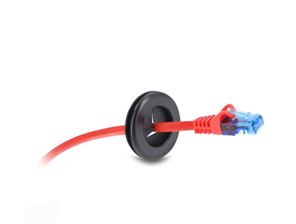 תושבות כבלים עגולות מבית DELOCK גרמניה מבטיחות ניתוב כבלים מסודר