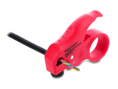 מגלף חוטים מקצועי מבית DELOCK גרמניה מספק פתרון מהיר ומדויק לקילוף כבלי רשת