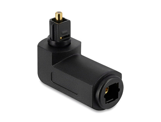מתאם TOSLINK הזוויתי והמסתובב (90°/360°) מבית Delock גרמניה